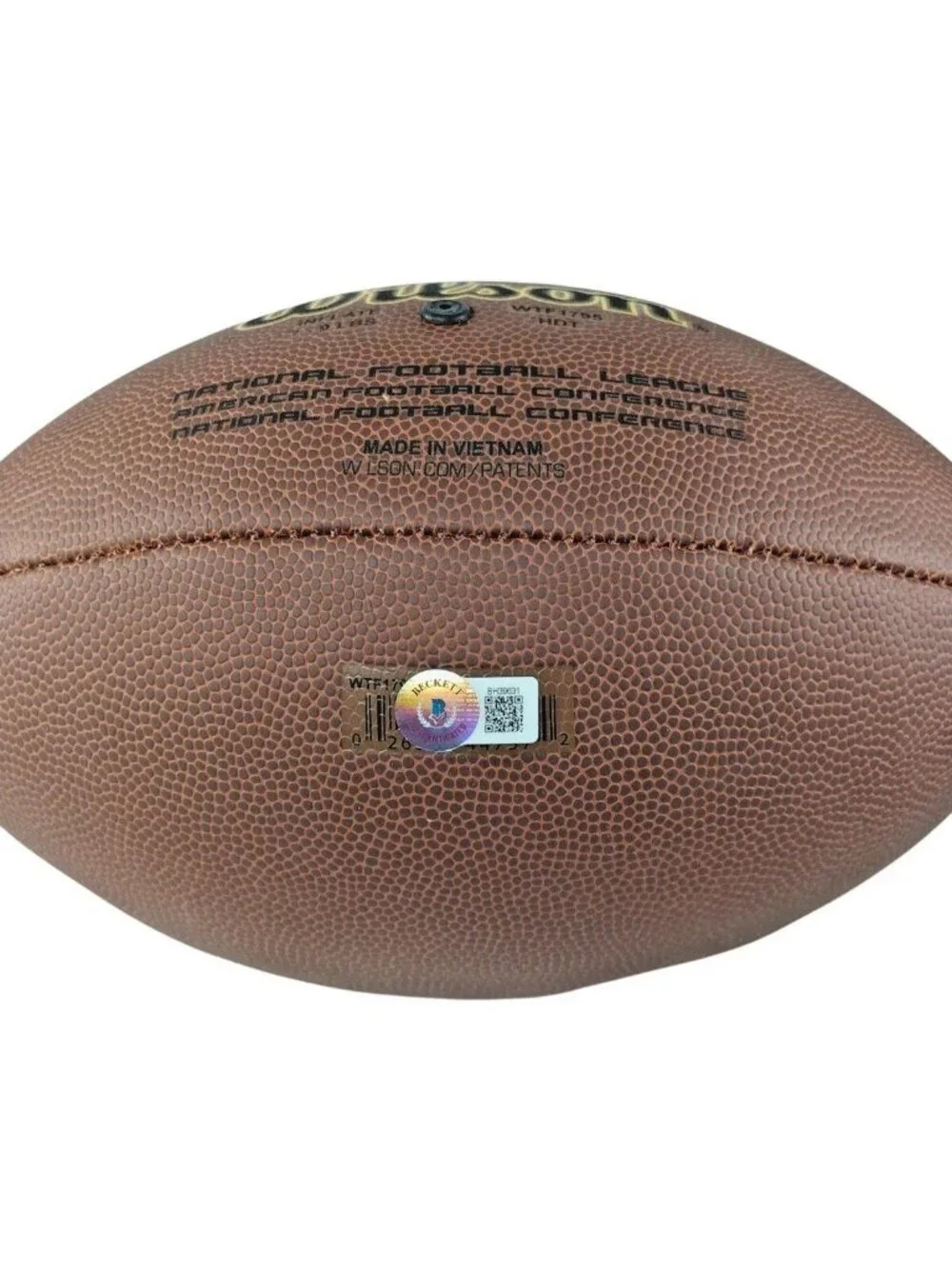 Jerry Jeudy Signed Wilson NFL Football Cleveland Browns Beckett COA